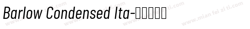 Barlow Condensed Ita字体转换